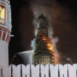 Russia, Mosca. Spento incendio monastero Novodevichy6
