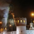 Russia, Mosca. Spento incendio monastero Novodevichy04