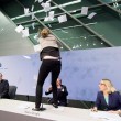Mario Draghi aggredito con coriandoli: attivista Blockupy salta su tavolo07
