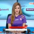 Shina Sheba, giornalista egiziana con maglietta Fiorentina 5