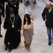 Kim Kardashian e Kanye West a Gerusalemme per battesimo North West05