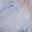 Nigeria, disegni dei bimbi in fuga da Boko Haram: morti decapitati, asce... FOTO 10