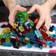 VIDEO YouTube. Come creare un castello di Lego con le caramelle gommose8