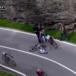 VIDEO YouTube, Domenico Pozzovivo cade sbattendo testa a terra al Giro d’Italia 02