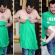 Matteo Salvini: "spogliarello" dopo il comizio, si sfila la maglietta FOTO