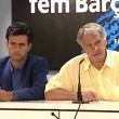 Mourinho in conferenza stampa con Bobby Robson