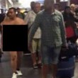 Fiumicino, uomo nudo nel Terminal 3 dell'aeroporto FOTO
