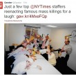 New York Times, giornalisti mimano stragi di massa e ridono FOTO