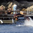 Luigi Berlusconi, acrobazie acquatiche a villa Certosa con gli amici14