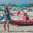 Daniela Santanchè, vacanze al Twiga: partite a racchettoni e bagni in mare11