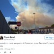 Aeroporto Fiumicino, ancora incendio: sospesi tutti i voli. Fiamme da Ostia a Maccarese2