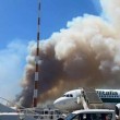 Aeroporto Fiumicino, ancora incendio: voli tutti sospesi. Pineta Focene in fiamme2