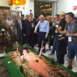 Berlusconi-Sgarbi all'Expo visitano la donna carota nuda1