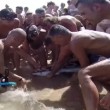 VIDEO YouTube – Squalo salvato dai bagnanti a Porto Tollo 01