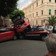 Incidente nel centro di Messina utilitaria contro auto Carabinieri FOTO2