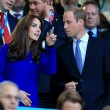 Kate Middleton tifosa di rugby in tribuna con William2