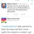 Matteo Salvini si complimenta con Florenzi, Renzi che fa cose risponde