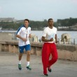 Matteo Renzi a Cuba, corsa sul lungomare de L'Avana4