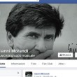 Morandi fa contento Magalli: selfie su Fb con sagoma cartone