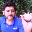 VIDEO YouTube: Arteval Duarte, serpente in bocca per...3
