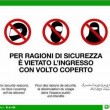 Lombardia, no burqa e niqab: il logo del divieto