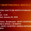 Nord Corea pronta al lancio di missile a lungo raggio