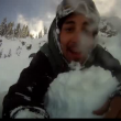 Snowboarder provoca valanga e la riprende con GoPro3