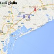 Audi gialla: caccia in Veneto e nel Nord. Mappa spostamenti