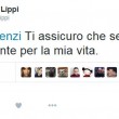 Claudio Lippi tweet a raffica a Renzi: Sei importante per me