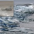 Lastre ghiaccio sul lago mosse dal vento5