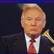 Donald Trump, scompiglia suoi capelli con la tromba2