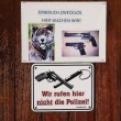 "Ladri qui vi spariamo": il cartello in Svizzera FOTO