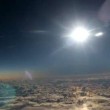 YOUTUBE Eclissi solare vista da aereo Alaska Airlines 3