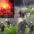 Coppa Grecia annullata dopo violenze e semifinale annullata, foto da Twitter