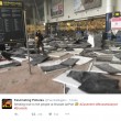 Bruxelles, sala check in distrutta dopo le bombe10