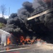 Autostrada A1 chiusa: tir fiamme tra Caianello e Capua FOTO3