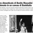 Benito Mussolini, il tesoro nascosto nel caveau Bankitalia