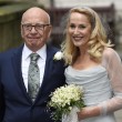 Rupert Murdoch e Jerry Hall sposi in chiesa FOTO
