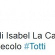 Isabel Totti, tweet: "Anche stavolta il capitano ha finito l'inchiostro" 2