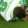 Vieirinha, dente salta durante Wolfsburg-Real Madrid FOTO_2