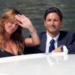Pier Silvio Berlusconi al Lido di Venezia con Silvia Toffanin (foto Ansa)