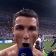 Cristiano Ronaldo segna il rigore decisivo, si spoglia e durante l'intervista si lascia andare in un urlo liberatorio