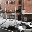 Grandinata a Genova, strade imbiancate dopo temporale FOTO