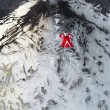 Roberta Mancino modella estrema, volo con tuta alare sul vulcano7