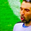 VIDEO Buffon ammonito reagisce imprecando...