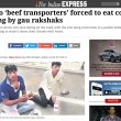 India. Trasportavano carne di mucca: costretti a mangiarne le feci