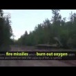 Incendio nel bosco, l'esercito russo lo spegne4