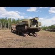Incendio nel bosco, l'esercito russo lo spegne3