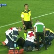 Dramé perde sensi durante Atalanta-Lazio dopo ginocchiata Parolo
