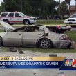 Florida, auto si ribalta quattro volte conducente sopravvive7